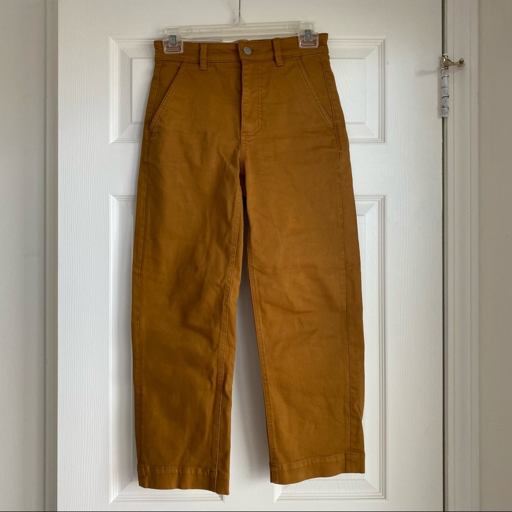 Everlane high rise, wide leg crop pant, sz 00